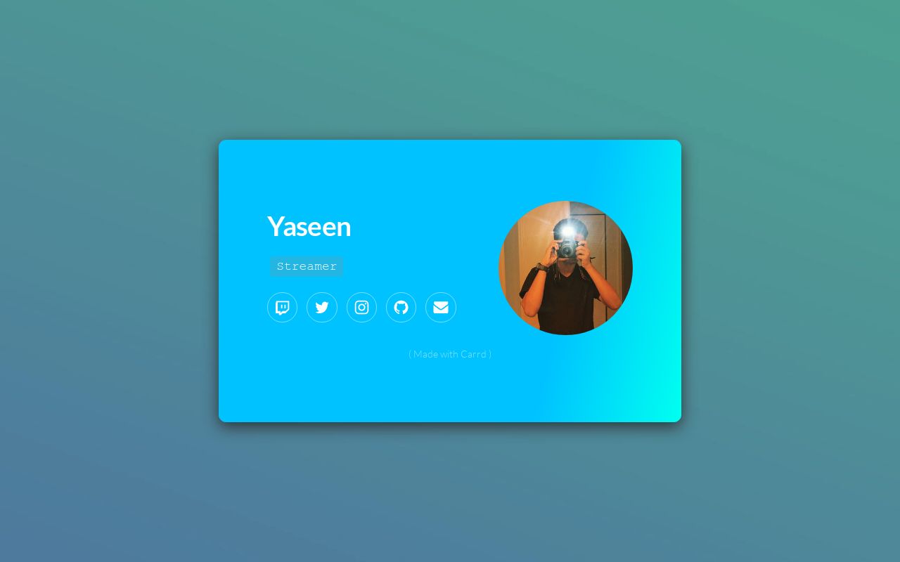 Carrd profile picture for @yaseen